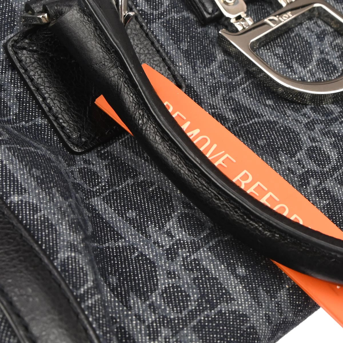 Christian Dior Navy Flight Handbag