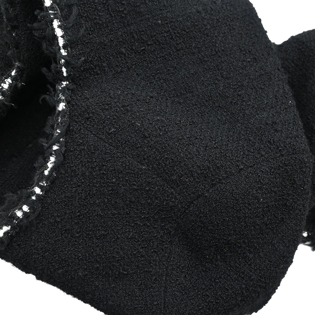 Chanel 1994 Collarless Single Breasted Jacket Black #44