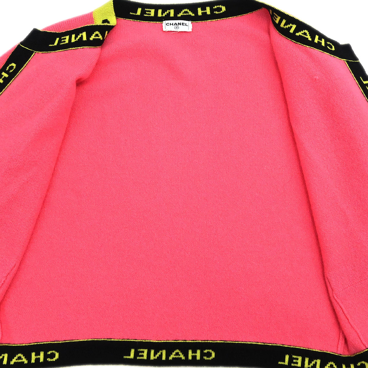 Chanel Ensemble Cardigan Short Sleeve Top Pink