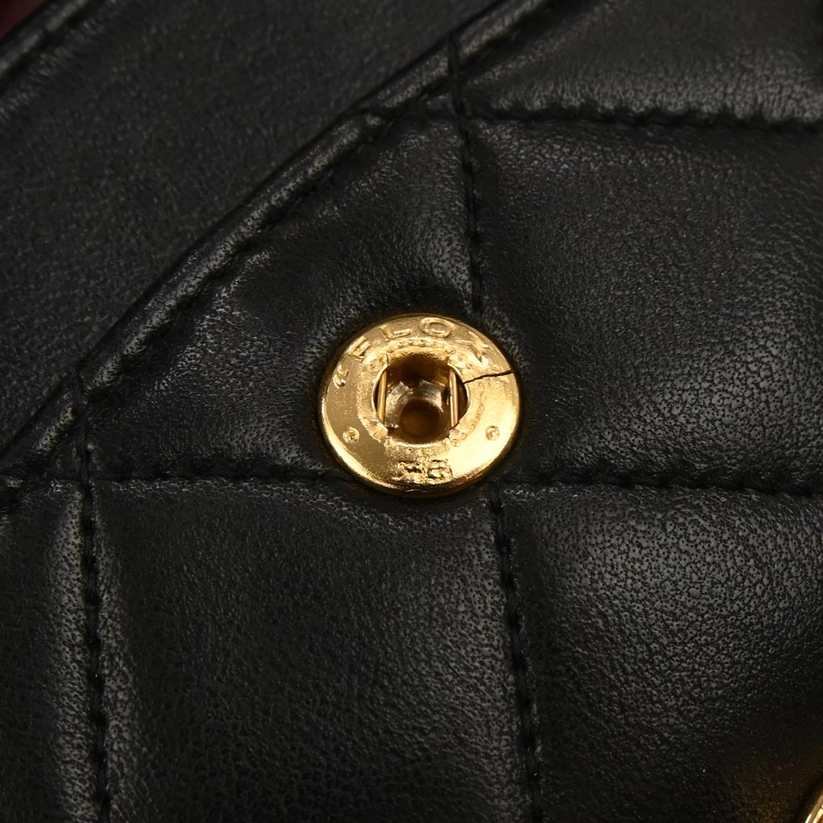 Chanel 1994-1996 Black Lambskin Small Classic Double Flap Shoulder Bag