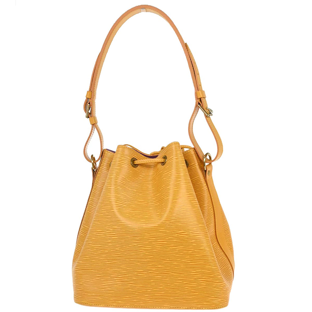 Louis Vuitton 1998 Yellow Epi Petite Noe Shoulder Bag M44109