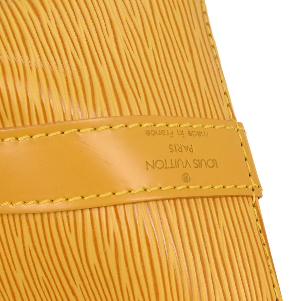 Louis Vuitton 1998 Yellow Epi Petite Noe Shoulder Bag M44109