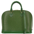Louis Vuitton 1997 Green Epi Alma 2way Handbag M52144