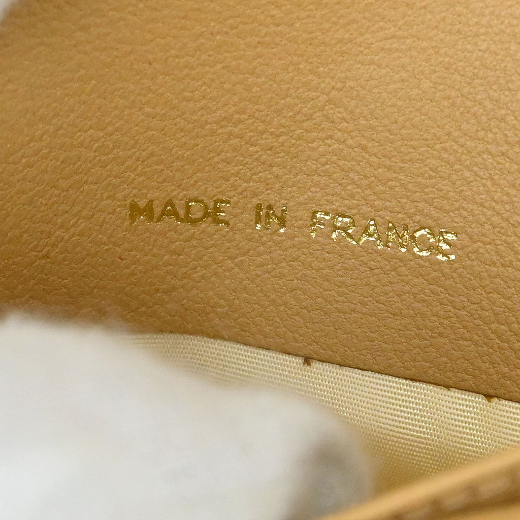 Chanel 1996-1997 Bifold Wallet Purse Beige Caviar Skin