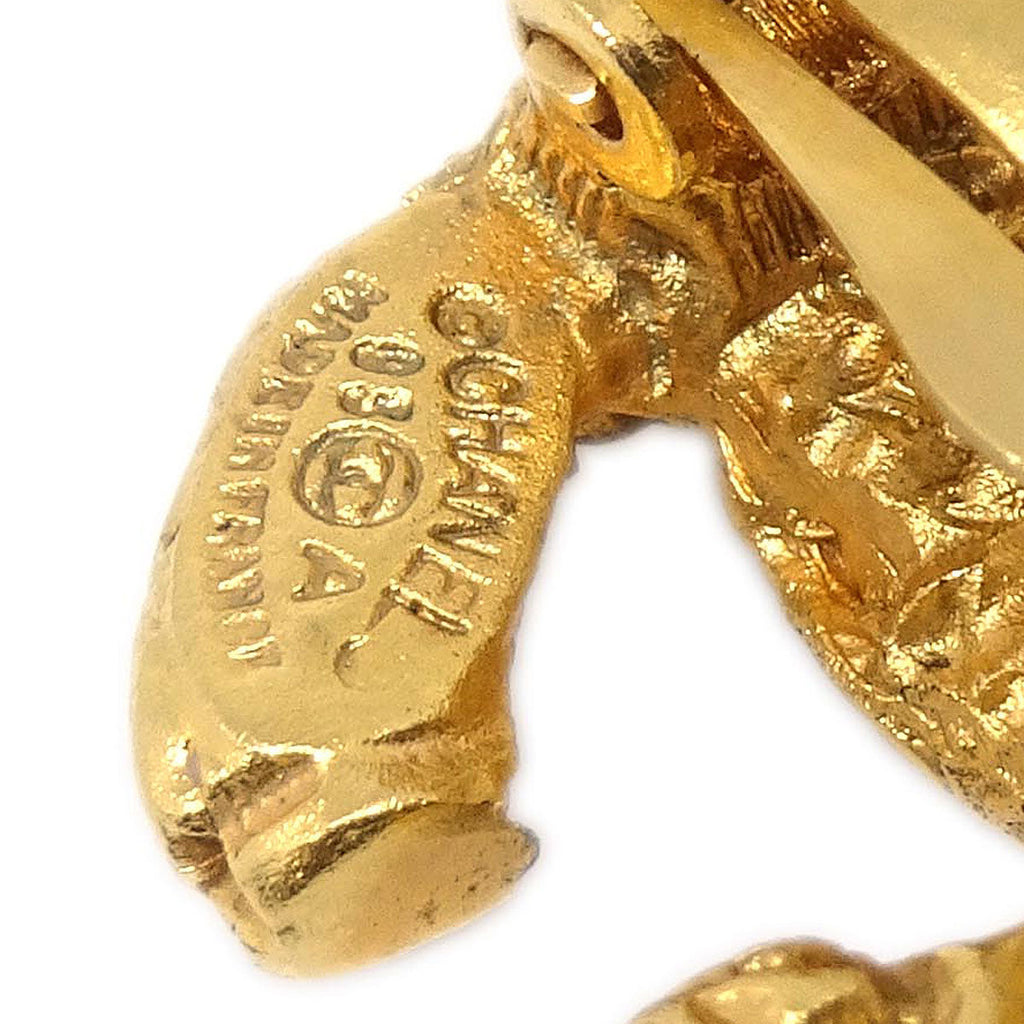 Chanel CC Clip-On Earrings Gold 93A