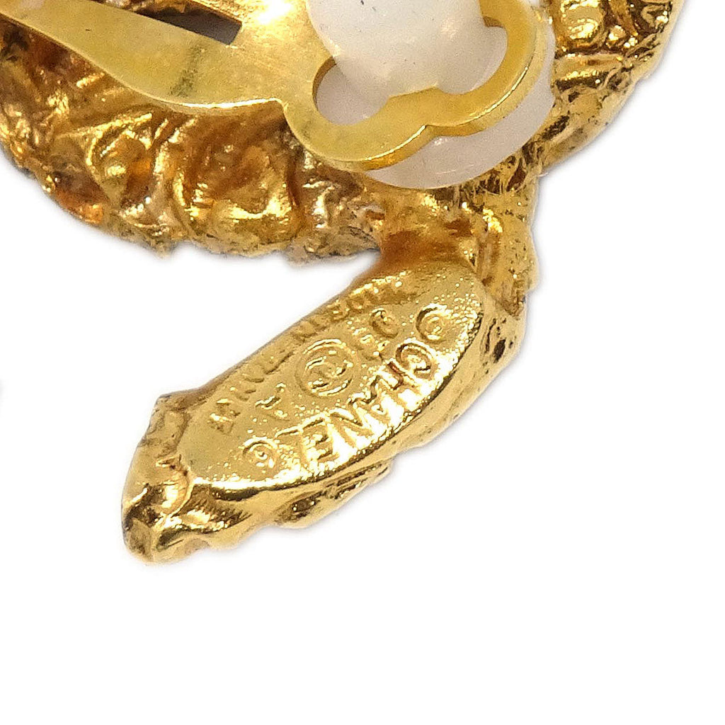 Chanel CC Clip-On Earrings Gold 93A