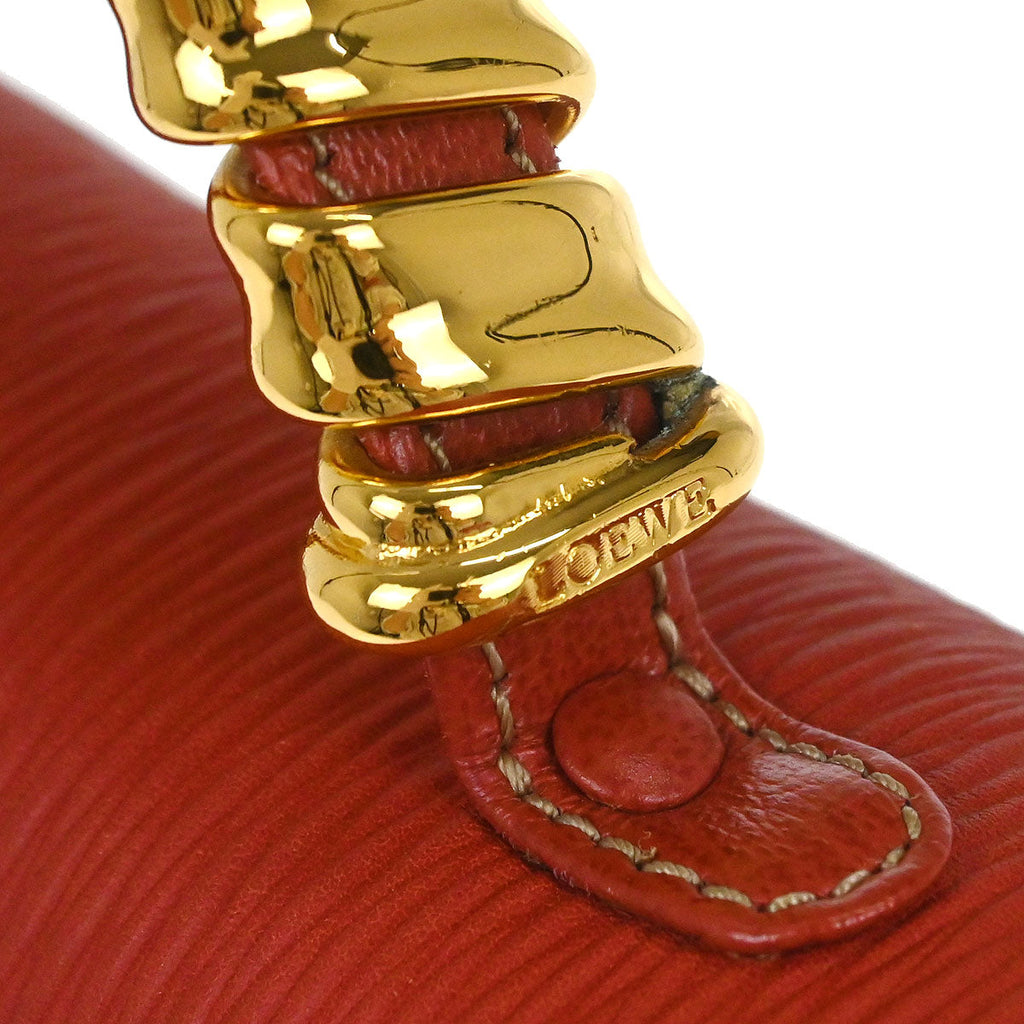 Loewe Red Leather Velasquez Handbag