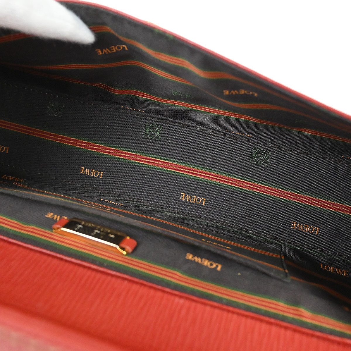 Loewe Red Leather Velasquez Handbag