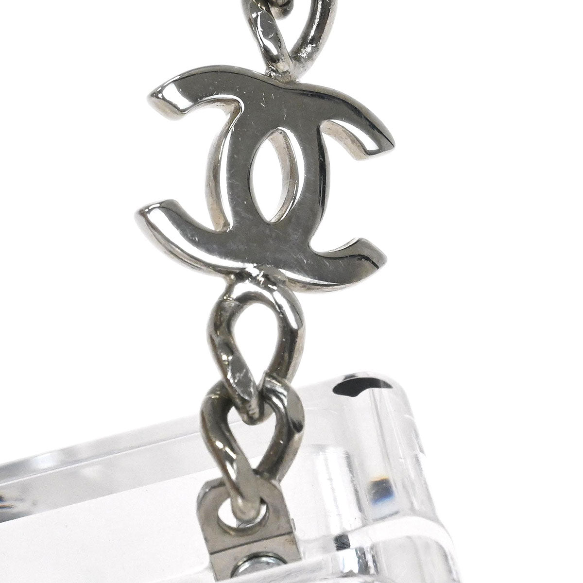 Chanel Clear Acrylic Cassette Tape Clutch Bag