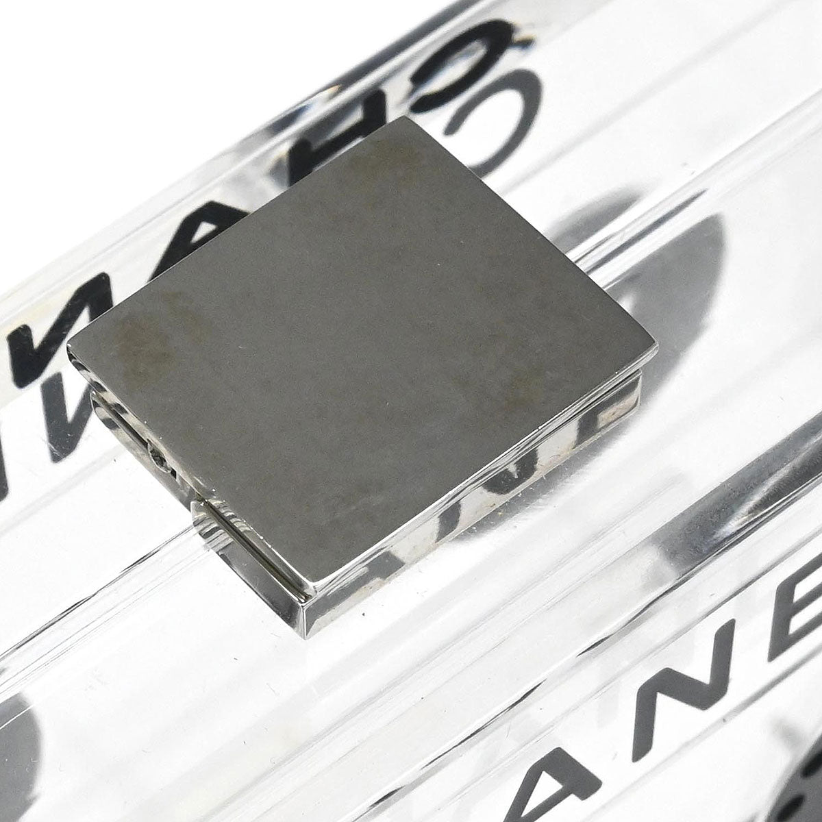 Chanel Clear Acrylic Cassette Tape Clutch Bag