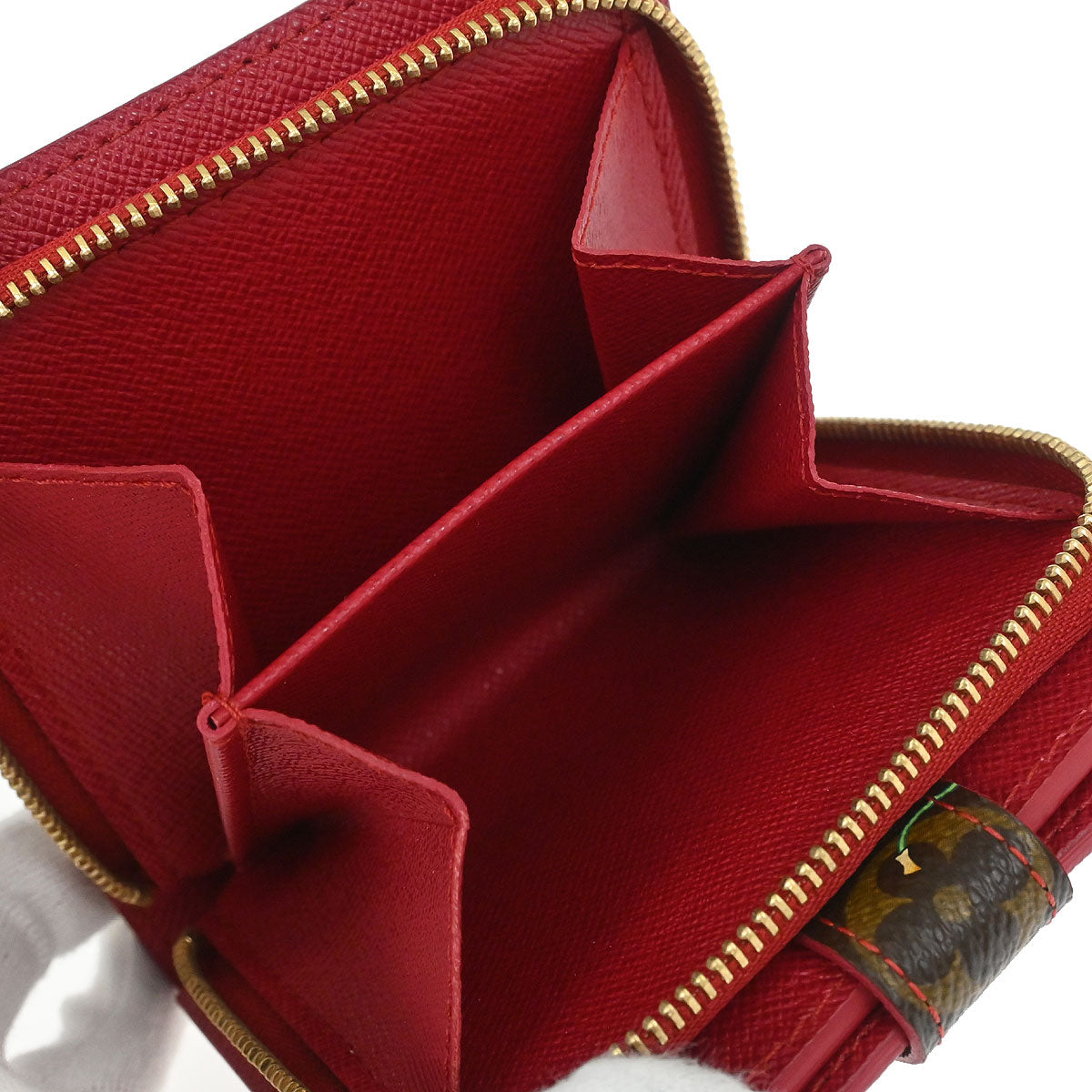 Louis Vuitton 2005 Monogram Cherry Compact Zip Wallet M95005