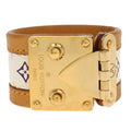 Louis Vuitton 2003 White Multicolor Serrure Bracelet Bangle M92593