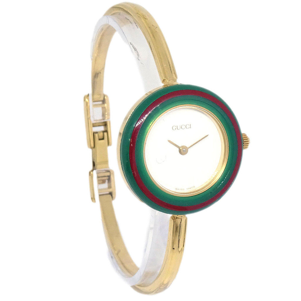 Gucci 11/12.2 Change Bezel Chameleon Quartz Watch SS