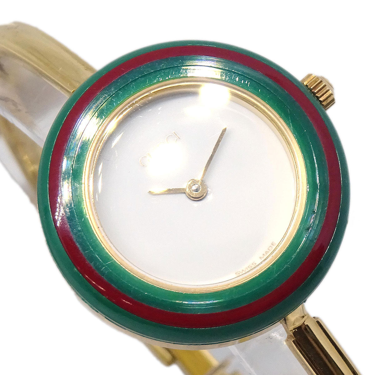 Gucci 11/12.2 Change Bezel Chameleon Quartz Watch SS