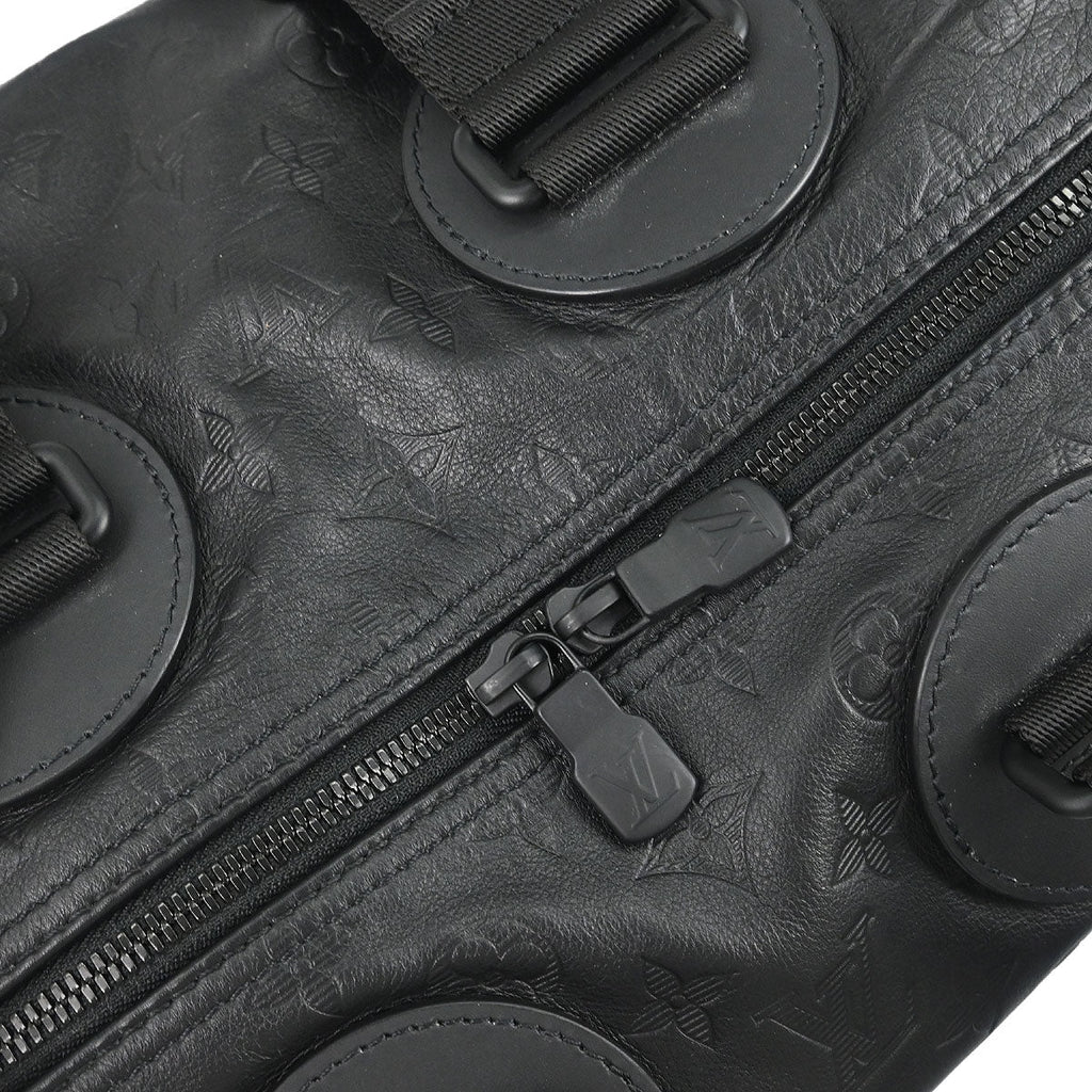 Louis Vuitton 2019 Black Monogram Shadow Speedy Bandouliere 40 M43696