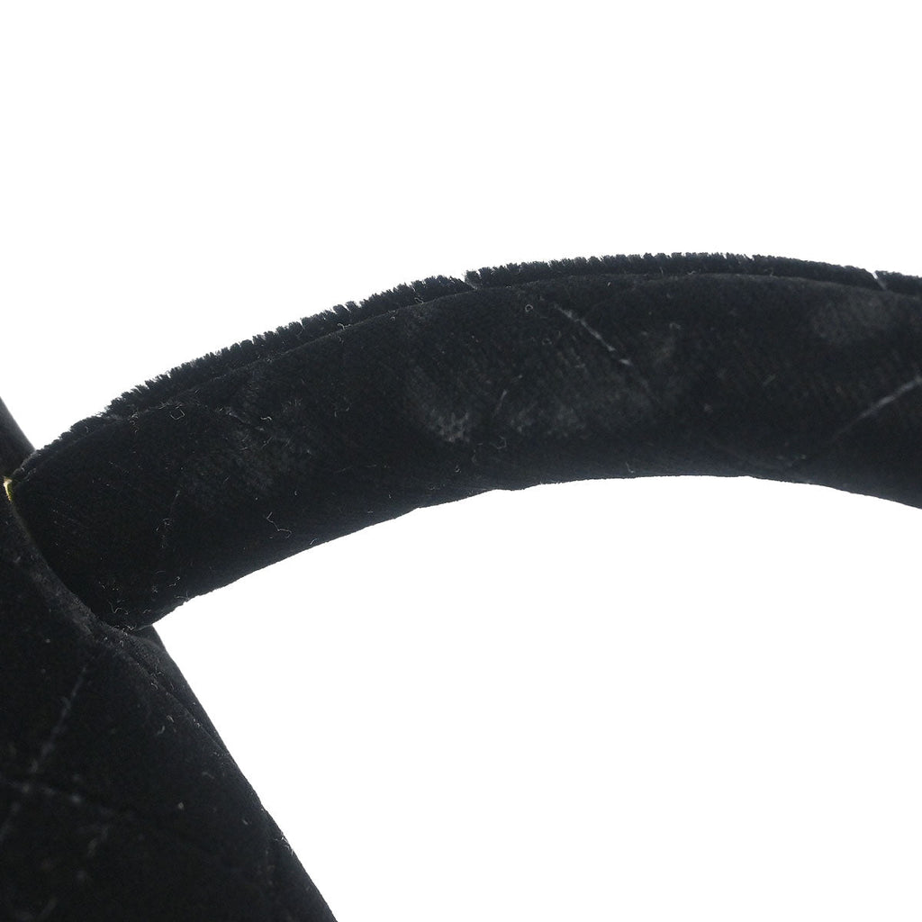 Chanel Black Velvet Classic Single Flap 2 in 1 Handbag Set