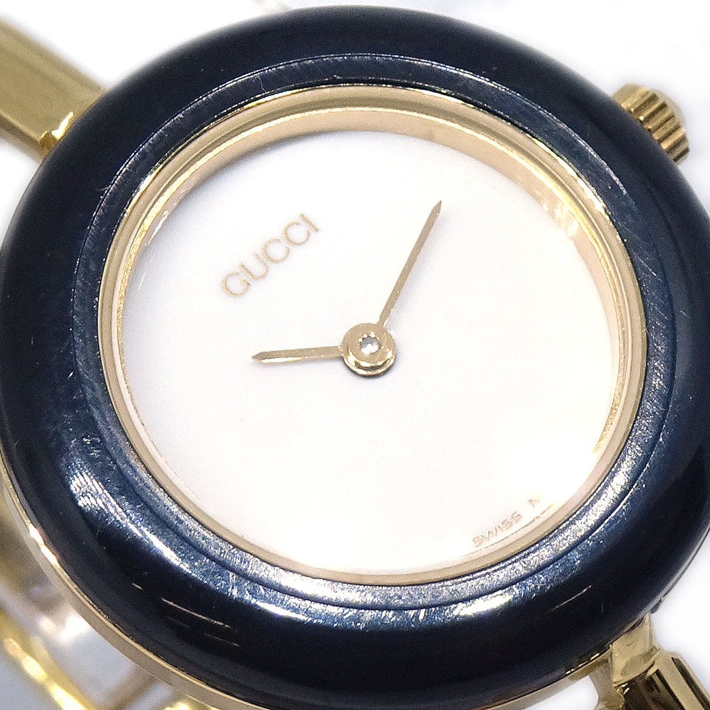 Gucci 11/12.2 Change Bezel Chameleon Quartz Watch SS