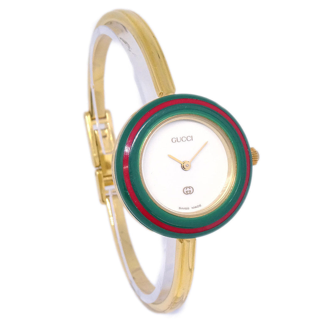 Gucci 1100-L Change Bezel Chameleon Quartz Watch SS