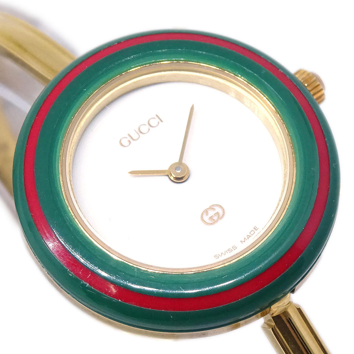 Gucci 1100-L Change Bezel Chameleon Quartz Watch SS