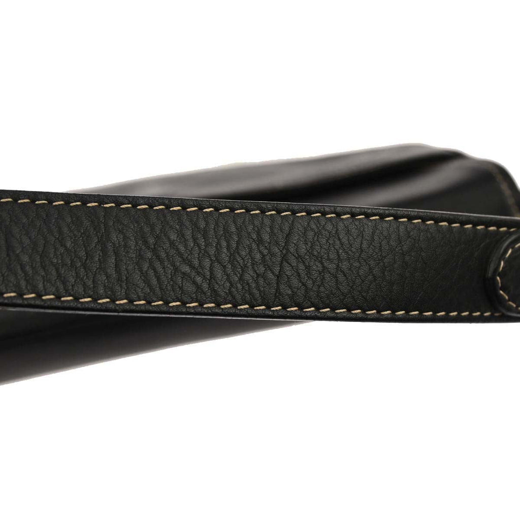 Christian Dior Black Leather Saddle Handbag