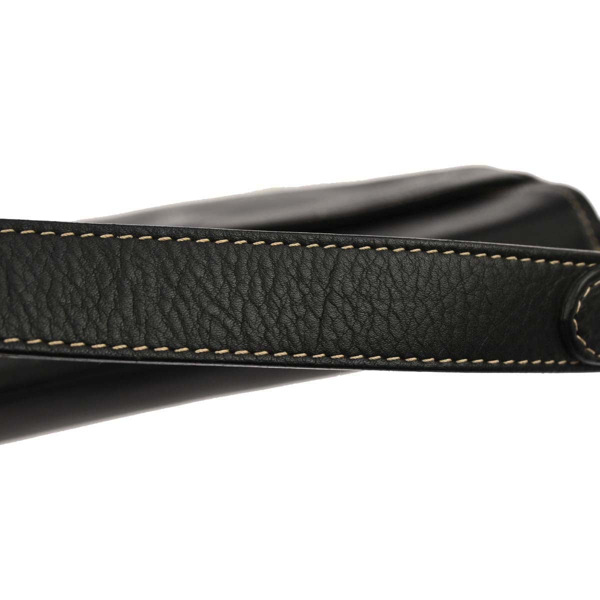 Christian Dior Black Leather Saddle Handbag
