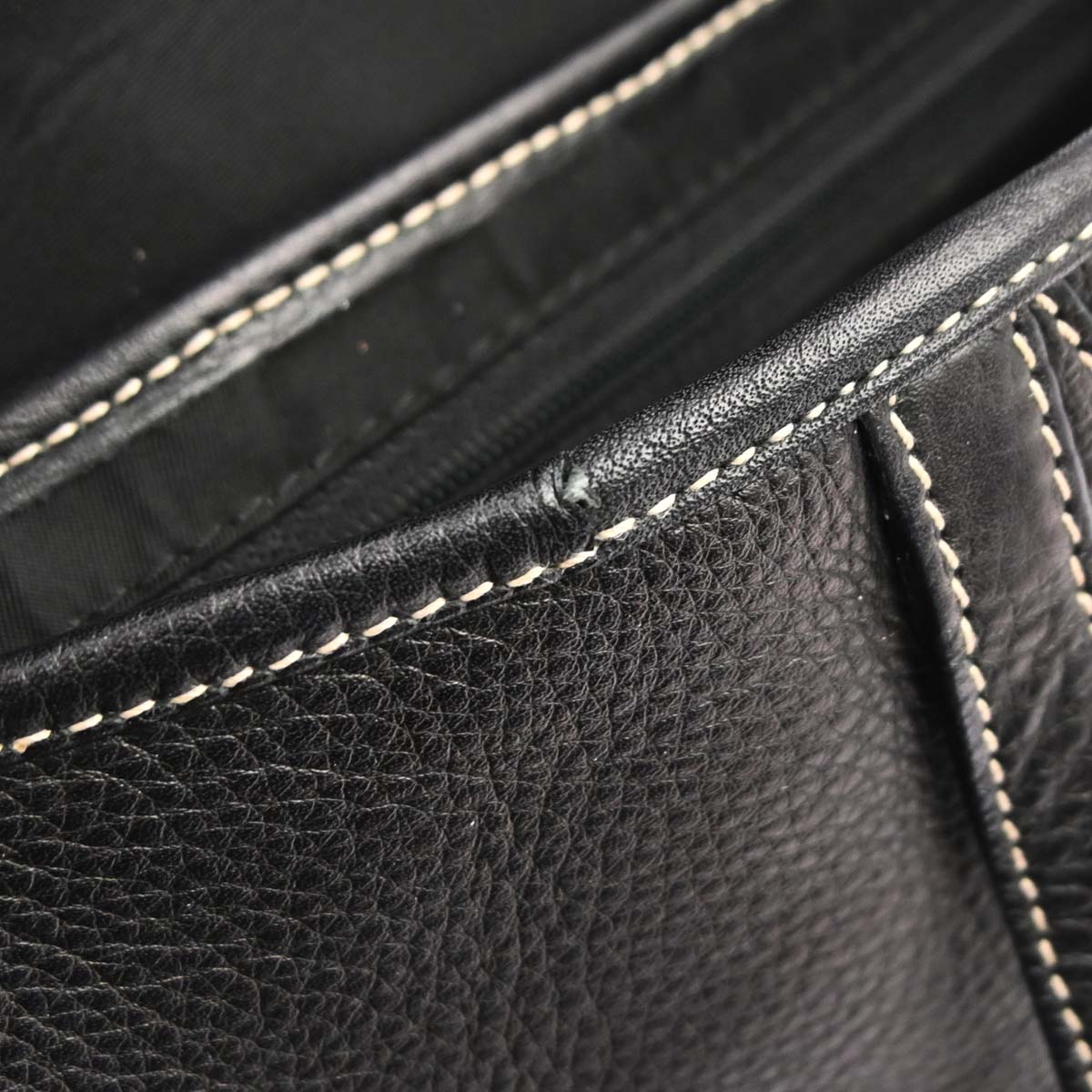 Christian Dior Black Leather Saddle Handbag