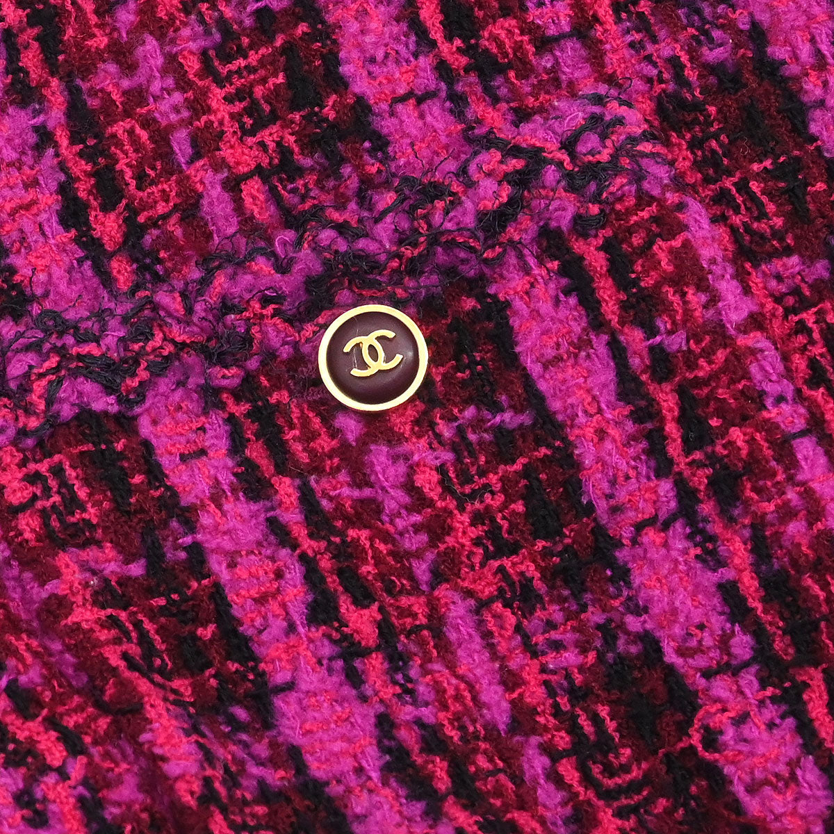 Chanel 1995 Single Breasted Tweed Jacket Pink #38