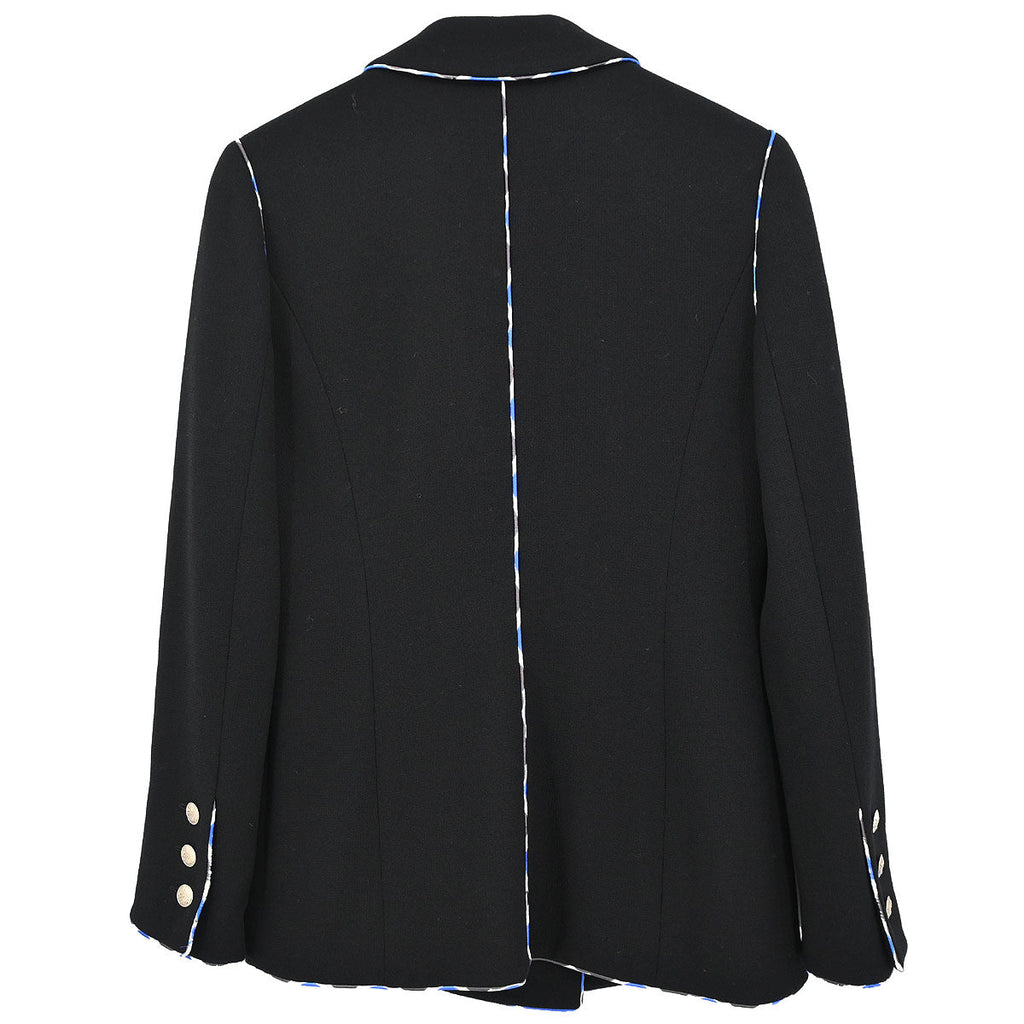 Chanel 2005 Emblem Double Breasted Jacket Black #38