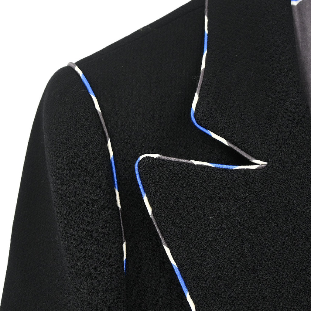 Chanel 2005 Emblem Double Breasted Jacket Black #38