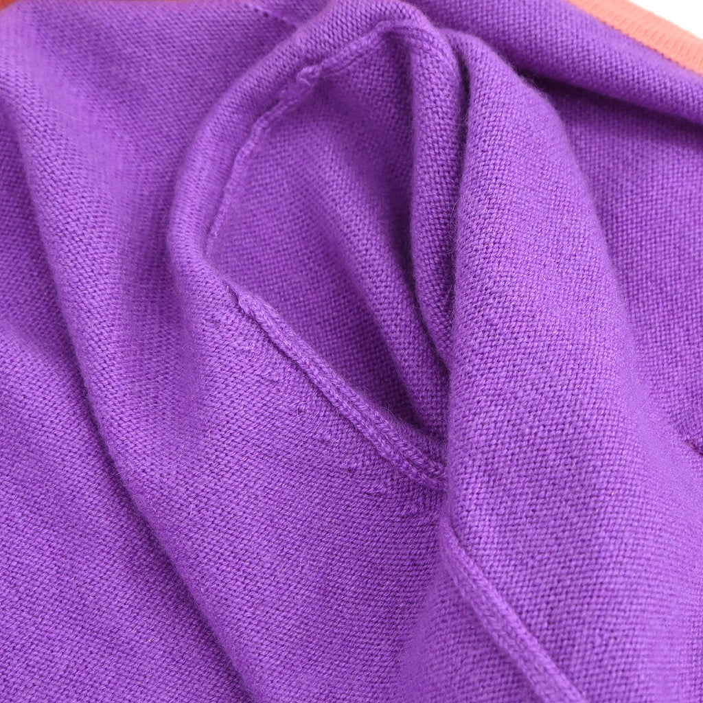 Chanel 1995 Set Cardigan Short Sleeve Top Purple #38