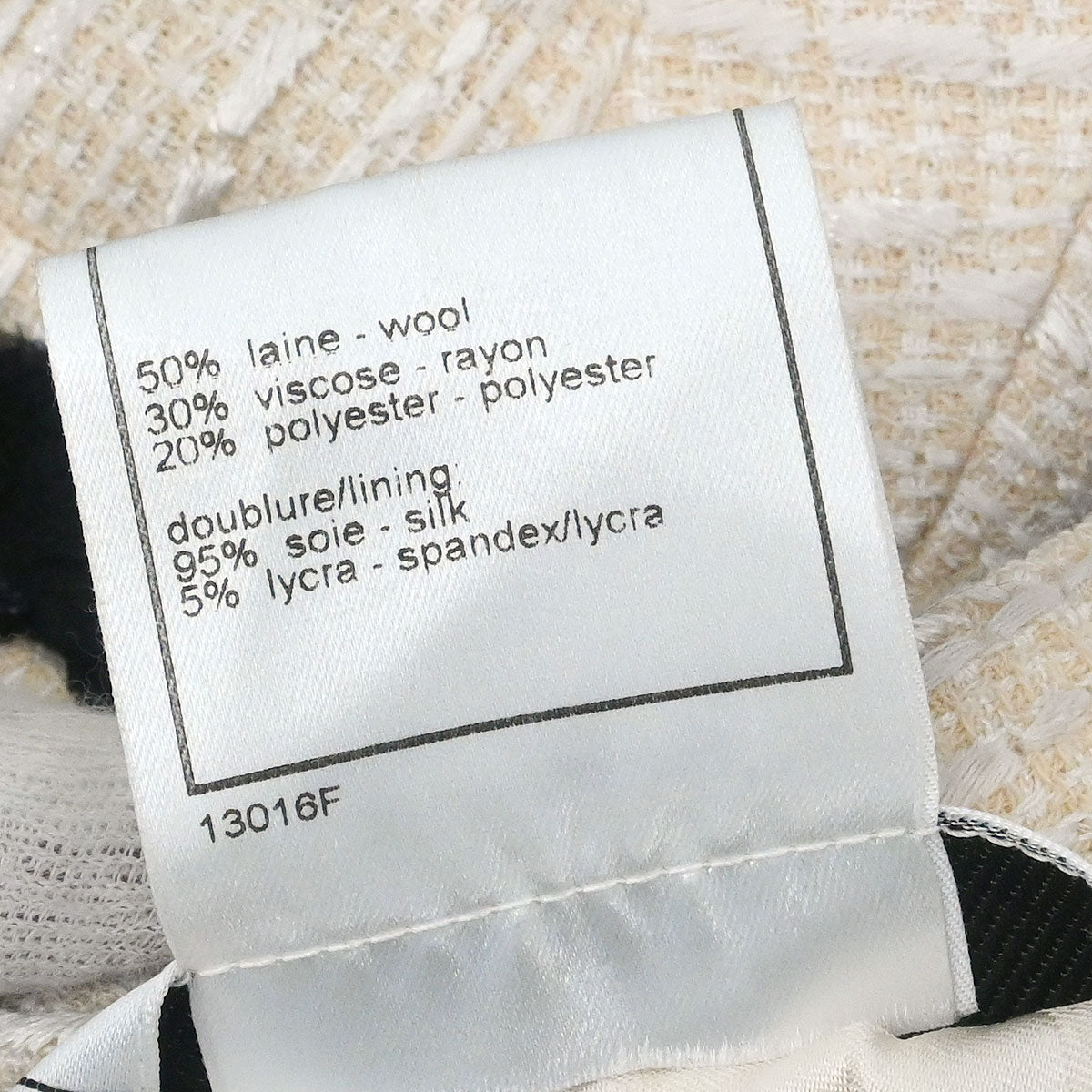 Chanel 2002 Collarless Single Breasted Jacket Ivory