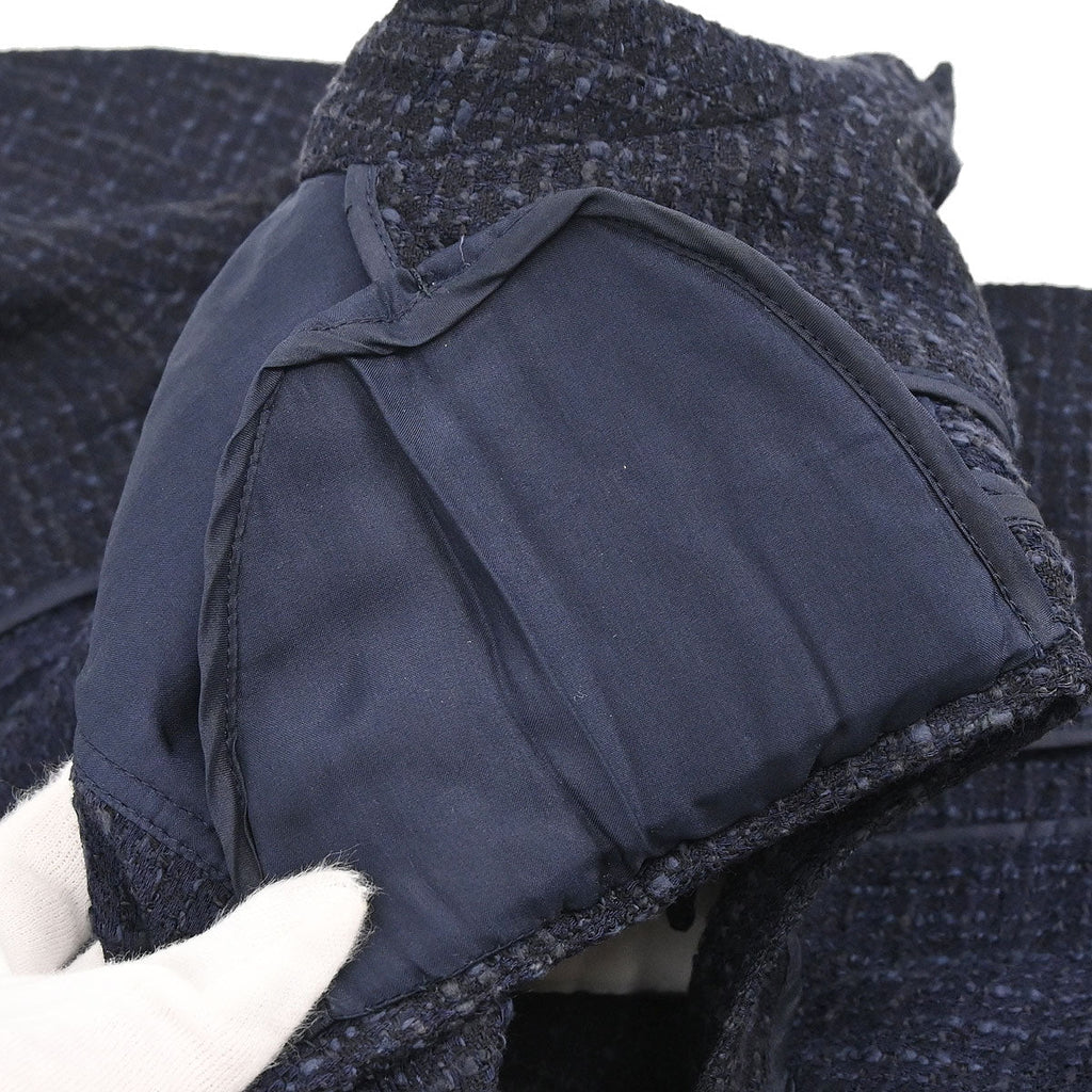 Chanel 2001 Single Breasted Jacket Vest Navy #36
