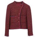 Chanel 2001 Single Breasted Jacket Red #40