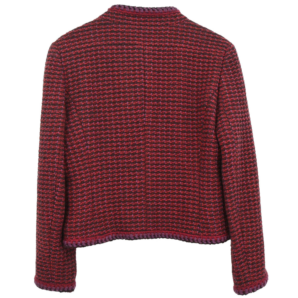 Chanel 2001 Single Breasted Jacket Red #40