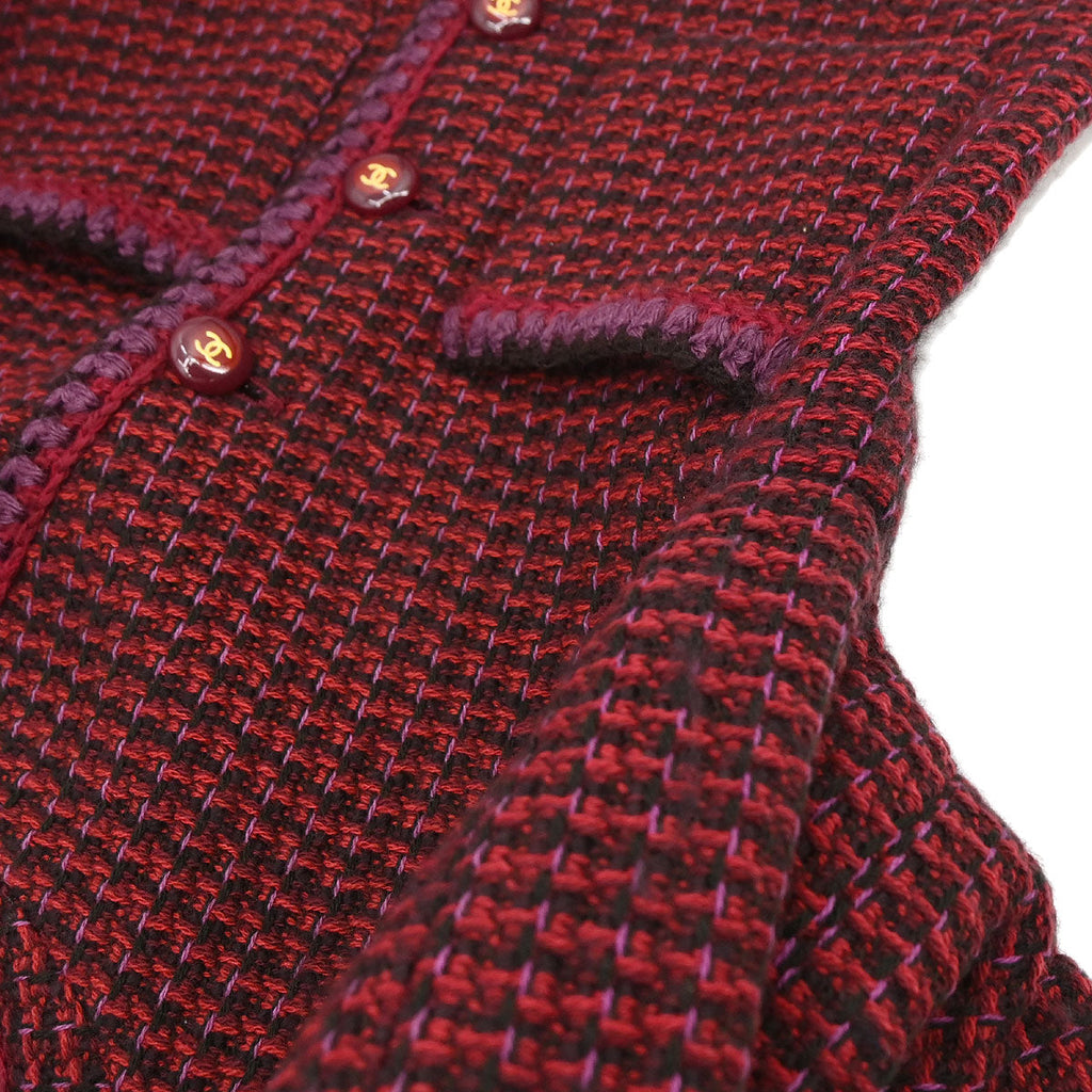 Chanel 2001 Single Breasted Jacket Red #40