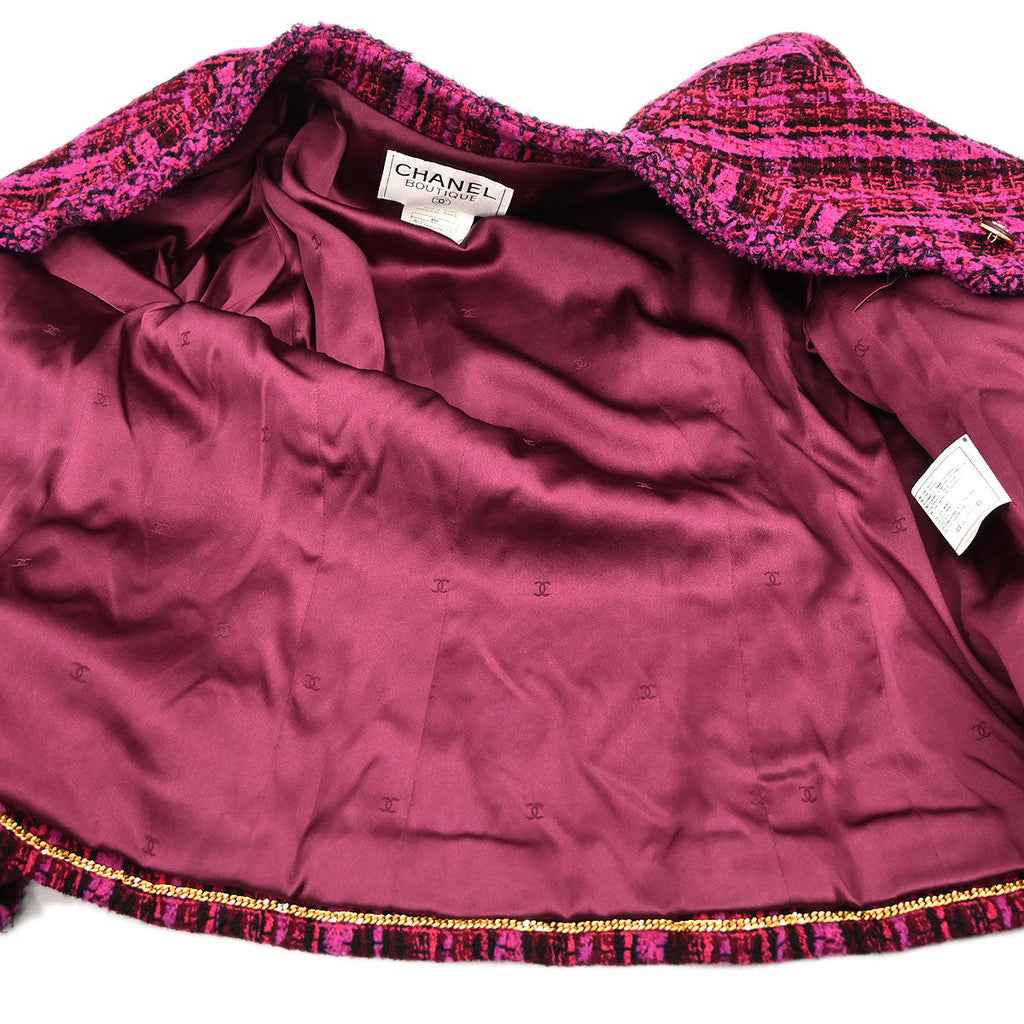 Chanel 1995 Single Breasted Jacket Pink #42