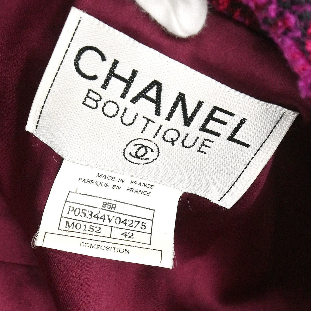Chanel 1995 Single Breasted Jacket Pink #42