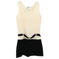 Chanel 1998 Jumpsuit Sleeveless White Black #38