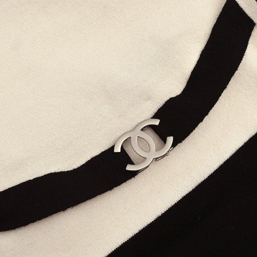 Chanel 1998 Jumpsuit Sleeveless White Black #38