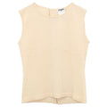 Chanel 2002 Sleeveless Knit Top Ivory #38