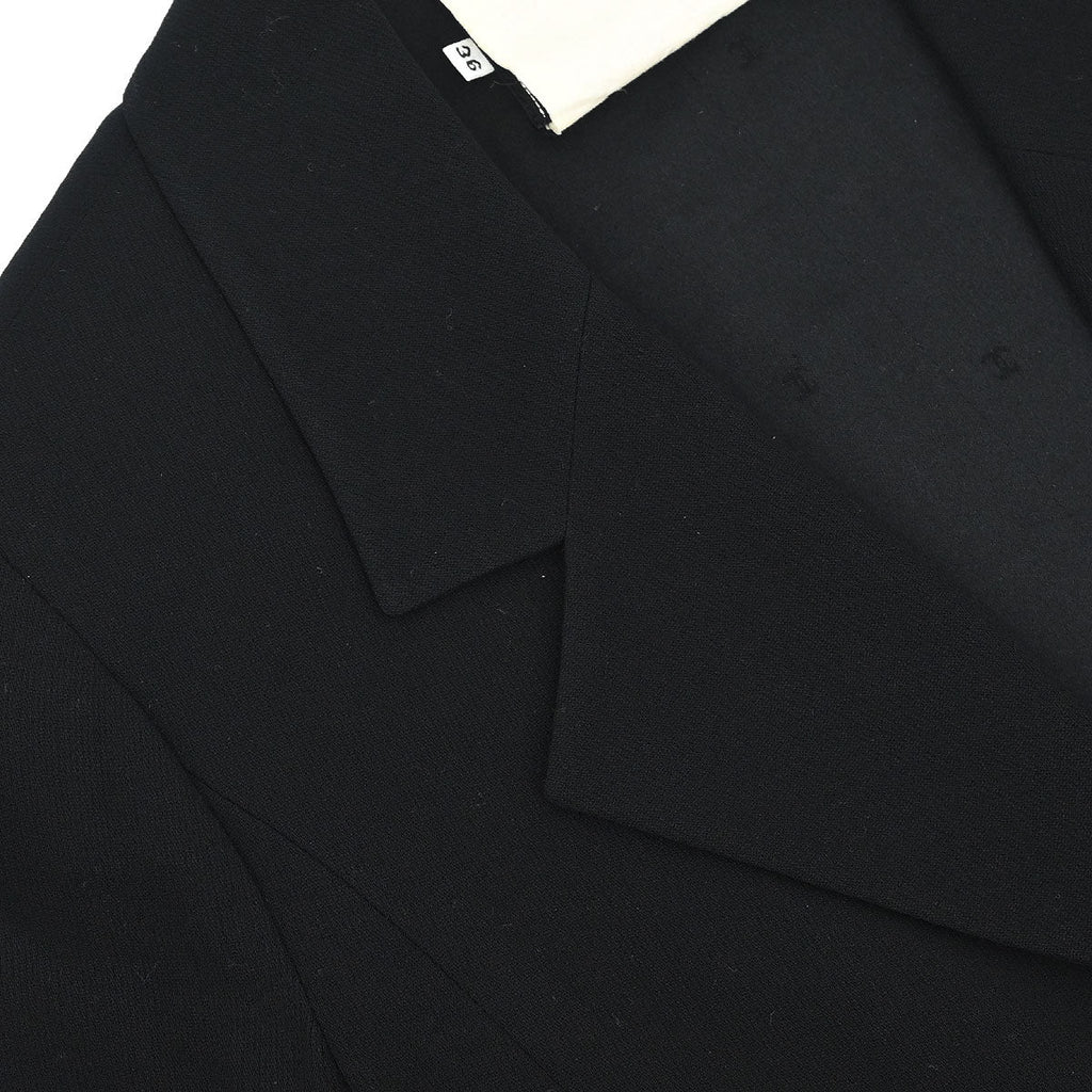 Chanel 1994 Single Breasted Jacket Black #36