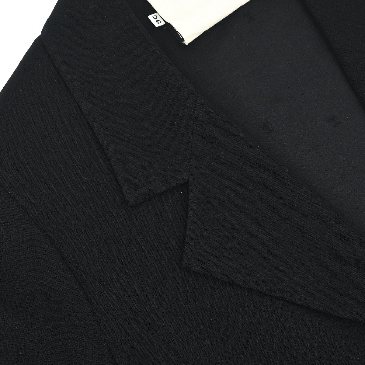 Chanel 1994 Single Breasted Jacket Black #36