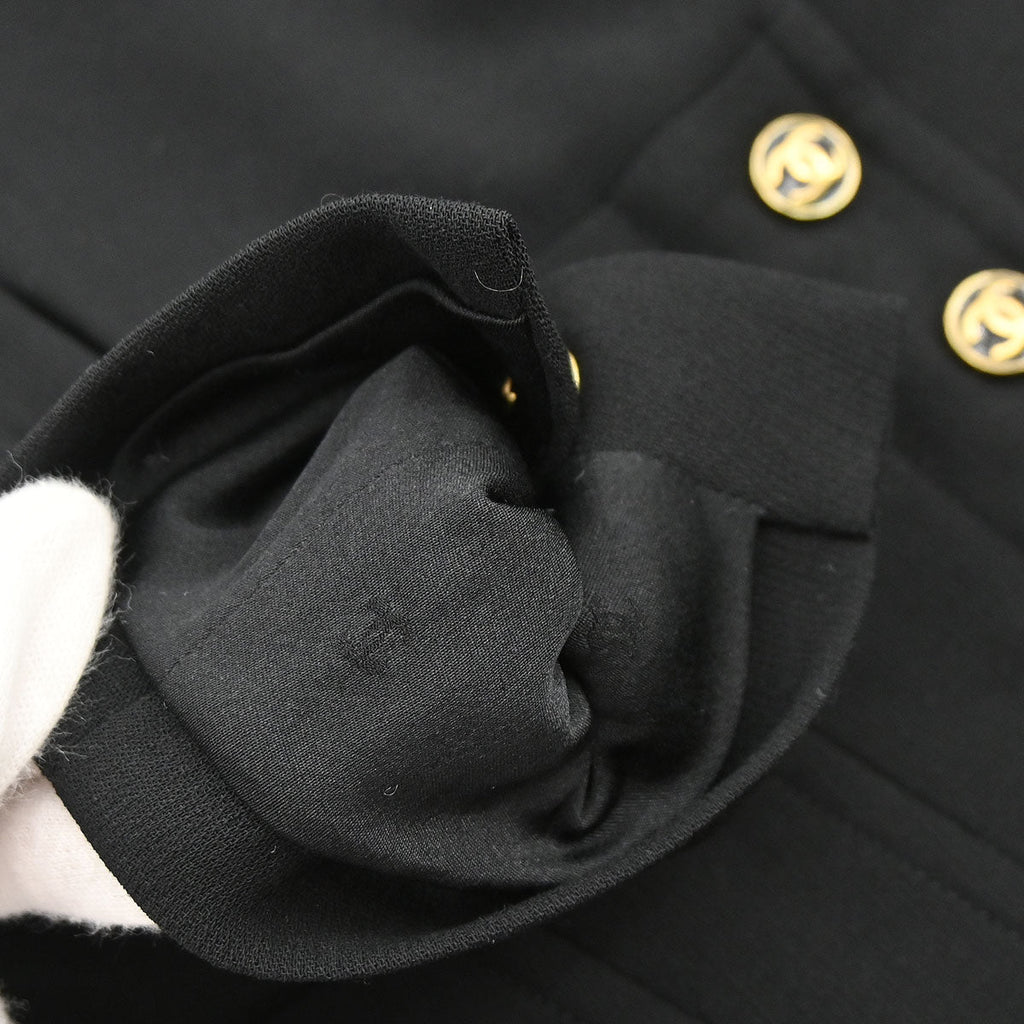 Chanel 1994 Single Breasted Jacket Black #36