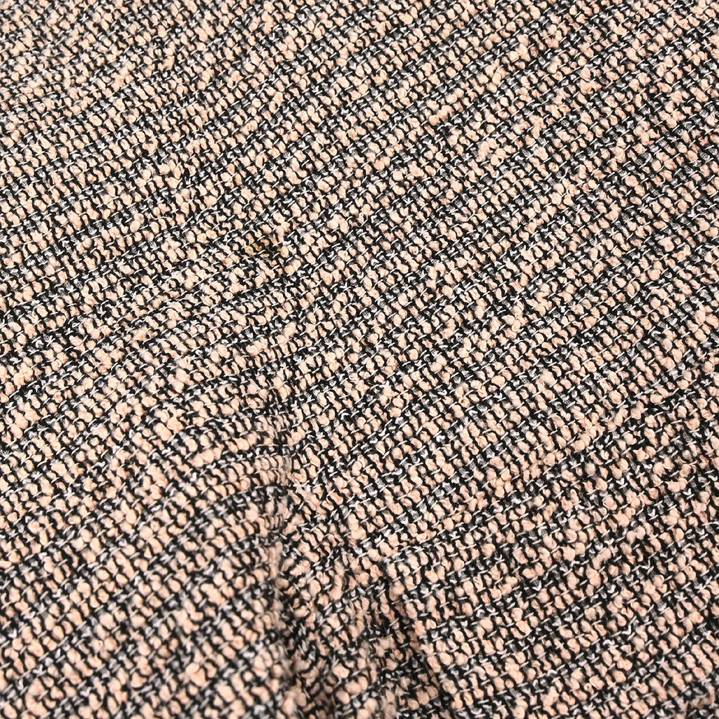 Chanel 2018 Single Breasted Collarless Tweed Jacket Pink #38