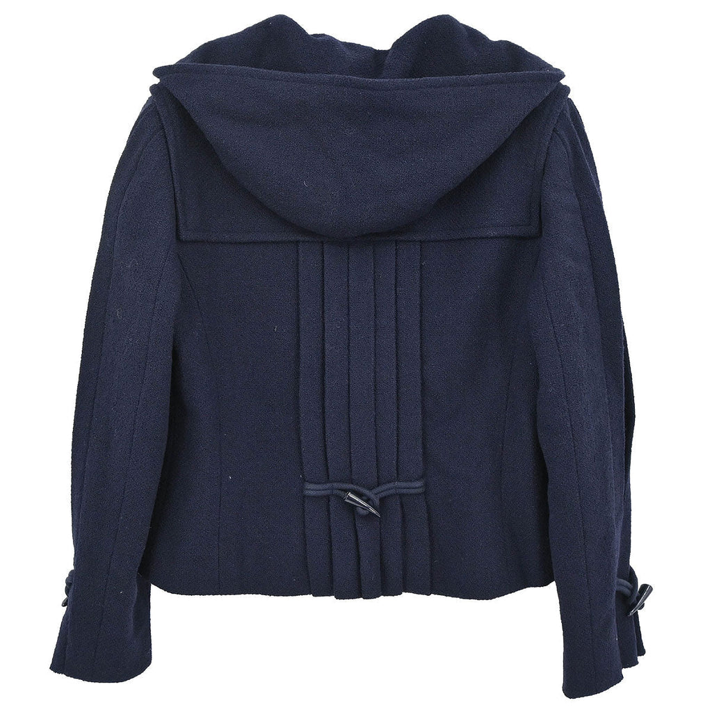 Chanel 2006 Hoodie Duffel Coat Navy #42