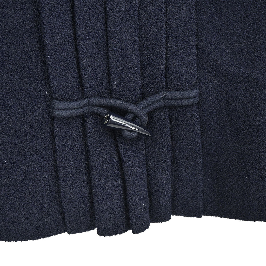 Chanel 2006 Hoodie Duffel Coat Navy #42