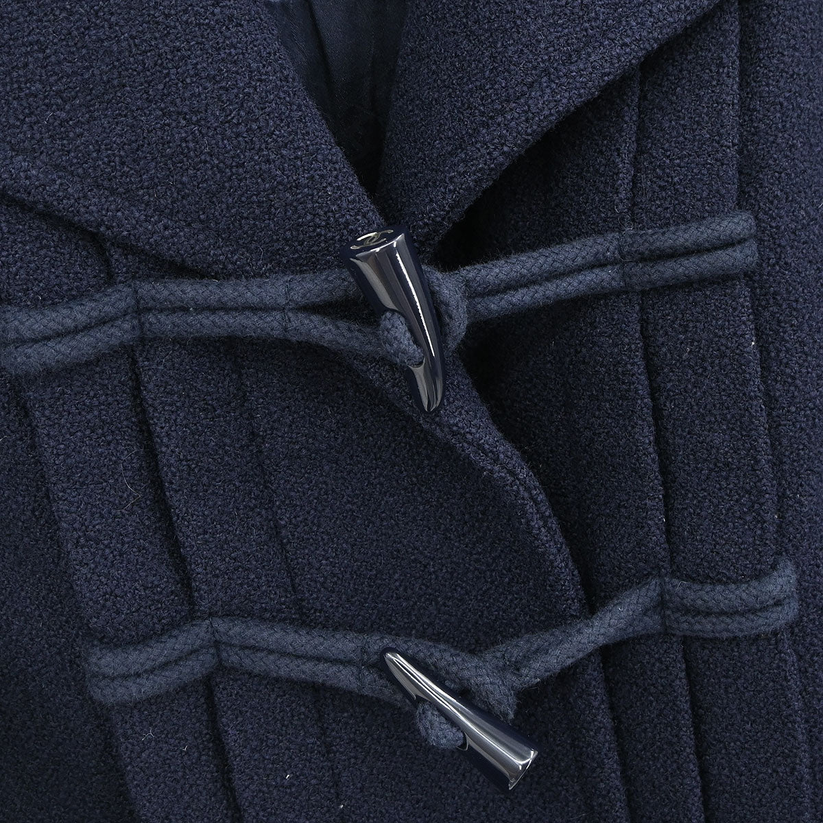 Chanel 2006 Hoodie Duffel Coat Navy #42