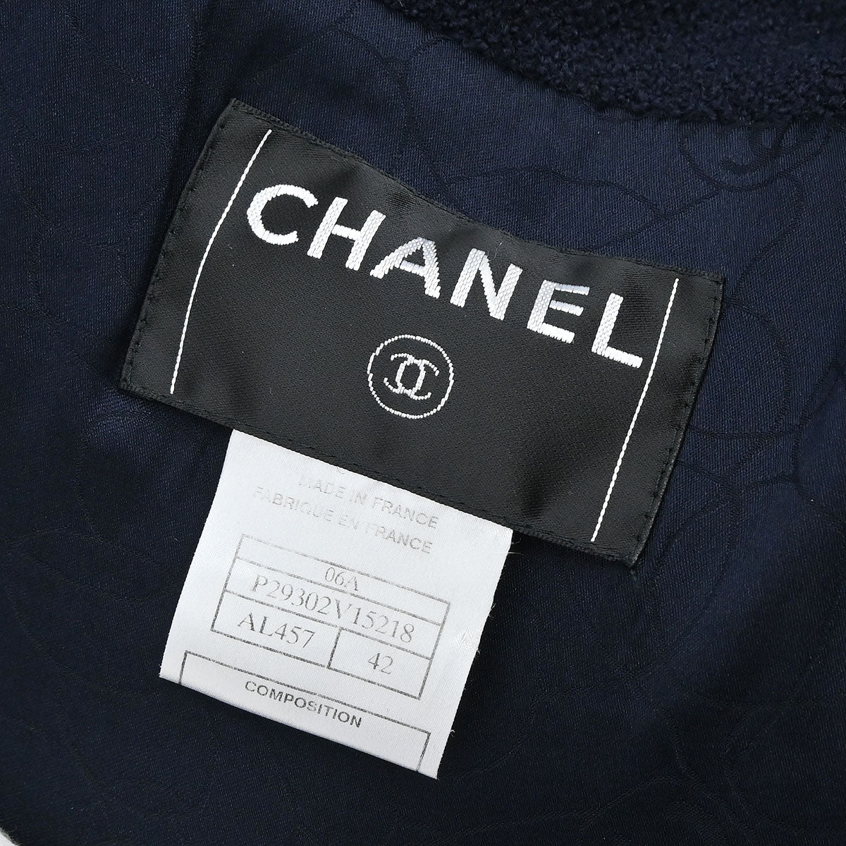 Chanel 2006 Hoodie Duffel Coat Navy #42