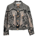 Christian Dior 2006 Single Breasted Jacket Lace Pink Black #38