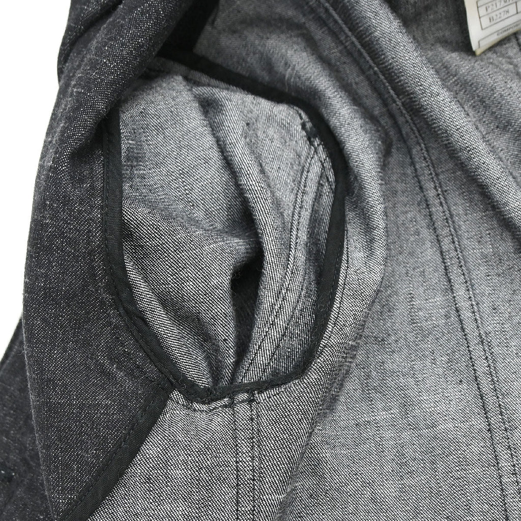 Chanel 2003 Single Breasted Denim Jacket Black #36